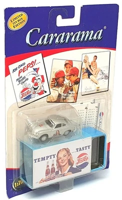 Cararama 1/72 Scale 722C - Porsche (Pepsi Cola Tin Box) Silver - Image 1 of 4
