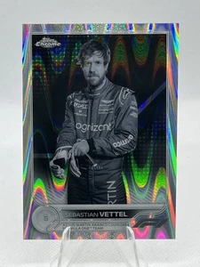 2022 Topps Chrome Formula 1 -Black & White RayWave Refractor #9 Sebastian Vettel - Bild 1 von 2
