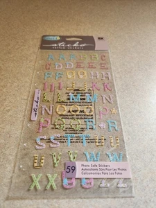Sticko/Cathy B~Adorable (upper case) ABC~Vellum Stickers - Picture 1 of 1
