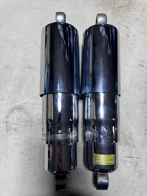 Amortiguadores de suspensión trasera cromados Honda Shadow Sabre VT1100 VT1100C2 2000-2007 Foto 1 de 4