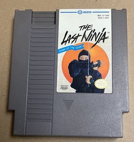 THE LAST NINJA Game Cartridge for the Nintendo NES Tested 12/9/25.