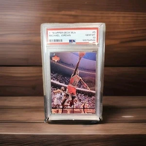 1998 UD MJx Michael Jordan 5 "Wearing Jersey #12" (1 GAME ONLY) PSA GEM MINT 10 - Picture 1 of 2