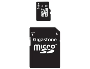 Gigastone 8 GB Class 10/UHS-I microSDHC (gs2in1c1008gr) - Picture 1 of 3