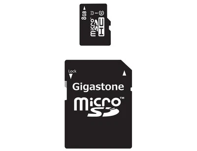 Gigastone 8 GB Class 10/UHS-I microSDHC (gs2in1c1008gr) - Image 1 of 3