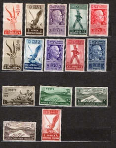 FRH 14- 1938 AOI -Italienisches Ostafrika- Gemäldeserie- 11 Werte postfrisch MH - Bild 1 von 2