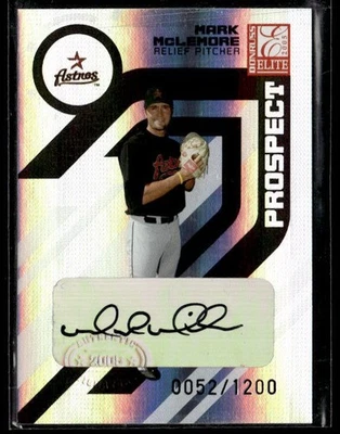 L49,375 - 2005 Donruss Elite #179 M.McLemore Auto /1200 RC - Image 1 of 2