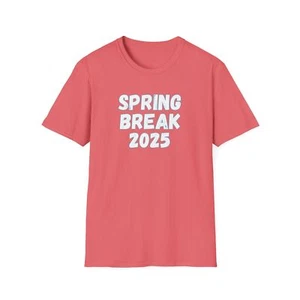 Spring Break 2025 Unisex Softstyle T-Shirt, Casual Tee, Vacation Apparel, Travel - Picture 1 of 18