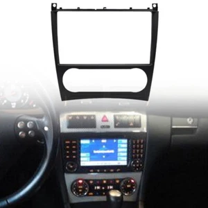 Car Radio Stereo Fascia Panel Frame Double Din For Mercedes Benz W203 C209 06-09 - Imagen 1 de 3