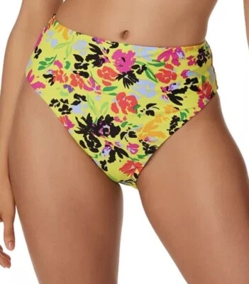 Nuevo Braguita de Bikini Bar III Floral Chic Pierna Alta Tiro Alto Amarillo Talla Mediana Nueva con Etiquetas Foto 1 de 4