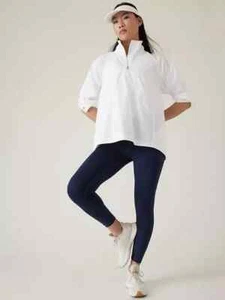Top ATHLETA Advantage Poplin nuovo con etichette - piccolo bianco #532651 - Foto 1 di 9