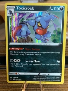 Toxicroak 124/202 Swsh01: Schwert & Schild Pokémon Holo Near Mint/Mint - Bild 1 von 6