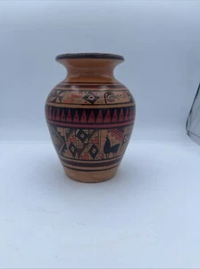 Vase Cusco Peru Keramik handbemalt - Bild 1 von 6