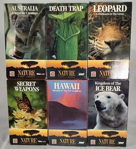 Lot Of 6 VHS Time Life Nature Video Ice Bear Death Trap Leopard Australia Hawaii - Picture 1 of 4