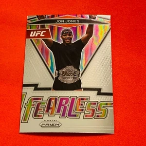 Jon Jones .. UFC .. 2022 Prizm FEARLESS UFC Insert Card 19 - Picture 1 of 2