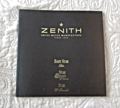 Reloj suizo ZENITH manual de funcionamiento - nunca usado - nuevo de stock Foto 1 de 2