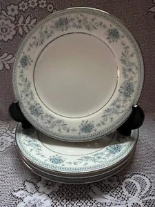 NORITAKE BLUE HILL TEA SIDE PLATES 6.5" EXCELLENT CONDITION X 4 FIRST QUALITY - Picture 1 of 6