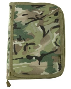 Soporte para bloc de notas Kombat Reino Unido BTP Camuflaje A5 con bolsillo para mapa, colores negro y DPM - Imagen 1 de 10