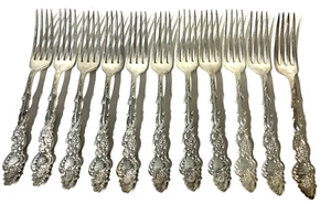 11 Vintage Rogers Bros Silverplate Columbia Serpent Dinner Forks - Picture 1 of 9