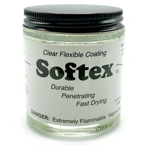 SOFTEX - Fly Tying Jig Lure Making Adhesive Clear Soft Flexible Coating NEW! - Picture 1 of 3