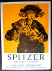 Spitzer 1966 litografia Mourlot, plakat wystawowy Galerie Drouant, Paris INV3159