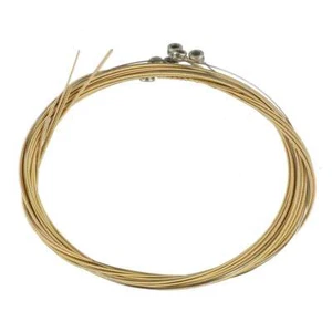 1 Sets of 6 Pcs Guitar Strings Replacement Steel String for Acoustic Guitar Gold - Picture 1 of 5