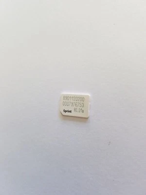 Sprint Boost Virgin Mobile Nano Sim Card ICCID 80.01a Lg Tribute Hd Simcard  - Image 1 of 2