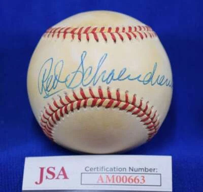 Red Schoendienst JSA COA Autograph National League Signed Baseball - Image 1 of 2