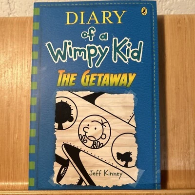 DIARY OF A WIMPY KID THE GETAWAY #12 Paperback Book 2017 Jeff Kinney (R2.1) - Image 1 of 4