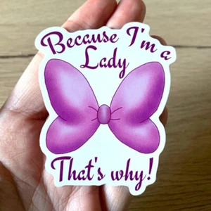 Marie the Cat - Aristocats - I'm a Lady Sticker - 3" vinyl custom made - Picture 1 of 2