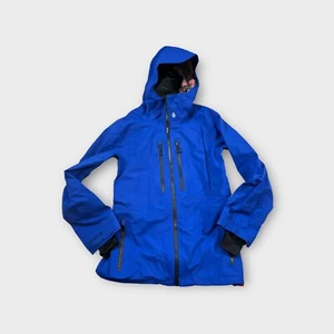 Blue Volcom Gore-Tex Guide Recco Hooded Ski Snowboard Jacket Men's S Small - Picture 1 of 13