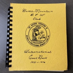 Battle Mountain B.P.W. Club 1976 International Cookbook Vintage - Bild 1 von 7