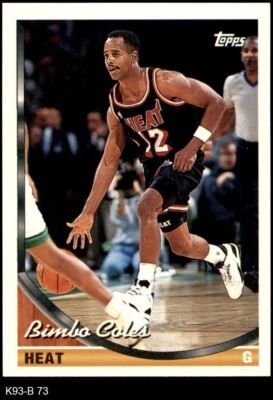 1993 Topps #73 Bimbo Coles Heat Virginia Tech 8 - NM/MT - Image 1 of 2