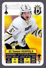 2013-14 Finnish SM LIIGA Playing Card #18 Tommi Huhtala