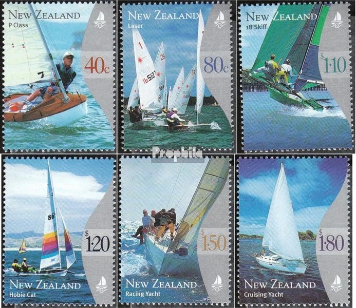 New Zealand 1800A-1805A (complete.issue.) fine used / cancelled 1999 Sailing - image 1 of 1