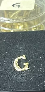 Brass G Monogram Letter Trim for Leather Luggage - Picture 1 of 2