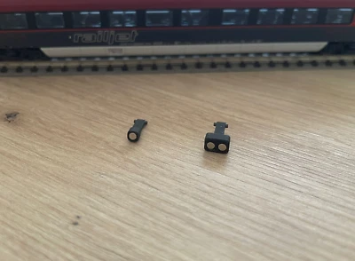 Magnetkupplung Spur N NEM 355 (passend für z.B. Hobbytrain, Fleischmann, Arnold) - Bild 1 von 3