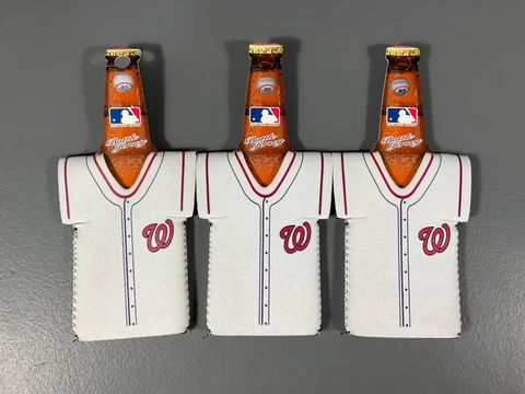 Washington Nationals MLB Baseball Insulated Jersey Bottle Sleeve Sports LOT OF 3 Cover