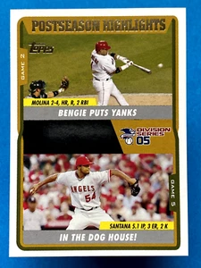 2005 Topps Updates & Highlights Bengie Molina Ervin Santana #UH118 - Bild 1 von 2