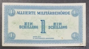 AUSTRIA 1944 1 SCHILLING MILITARY BANKNOTE - Picture 1 of 2