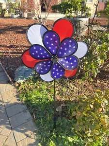 USA Flagge DOUBLE FLOWER Spinner PW677 - Bild 1 von 3
