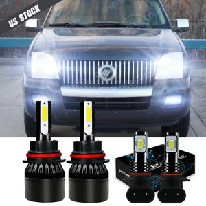 For Mercury Mountaineer 2002-2006 6000K 9007 9145 9140 LED Headlight Fog Light - Picture 1 of 12