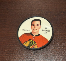 1961-62 Shirriff Salada Coin #33 Ab McDonald Chicago Black Hawks