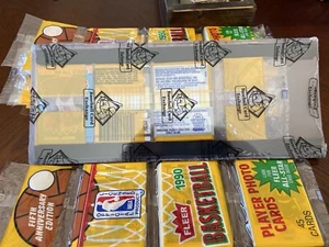 1990-91 FLEER ALL STAR COMPLETE SET 12 RACKS MICHAEL JORDAN RACK BBCE AUTH. - Picture 1 of 2