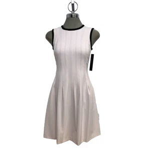 Size 2 Elegant Barely Pink Fit & Flare Women's Dress by Andrew Mark New York - Picture 1 of 7