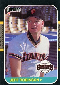 1987 Donruss Baseball Card  #559 - Jeff Robinson - San Francisco Giants