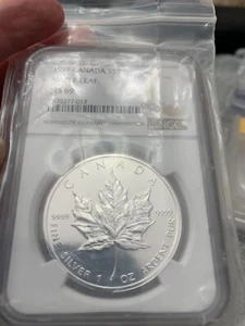 1997 Silver Maple leaf NGC MS69 - Picture 1 of 4