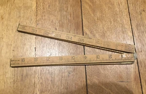 Vintage Rabone Chesterton no 1162 Folding Wooden Rule Made in England - Picture 1 of 8