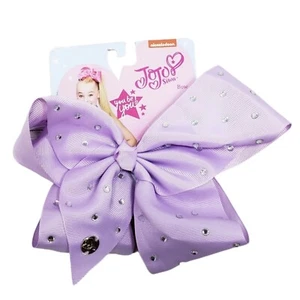 JoJo Siwa Bow Collection Large Pastel Purple Girls Clip Hair Bows Girl Accessory - Picture 1 of 5