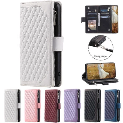 Zip Wallet Case For Motorola Moto G Power G73 E13 Leather Flip Stand Phone Cover - Image 1 of 4