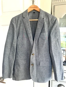 J Crew Ludlow Leinenmischung Slim-Fit unstrukturiert Anzugjacke Herren 36S Coastal - Bild 1 von 9